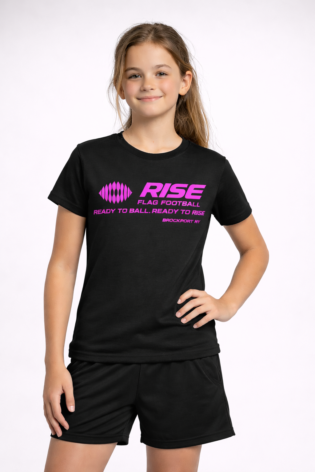 RISE Youth Tee-Pink